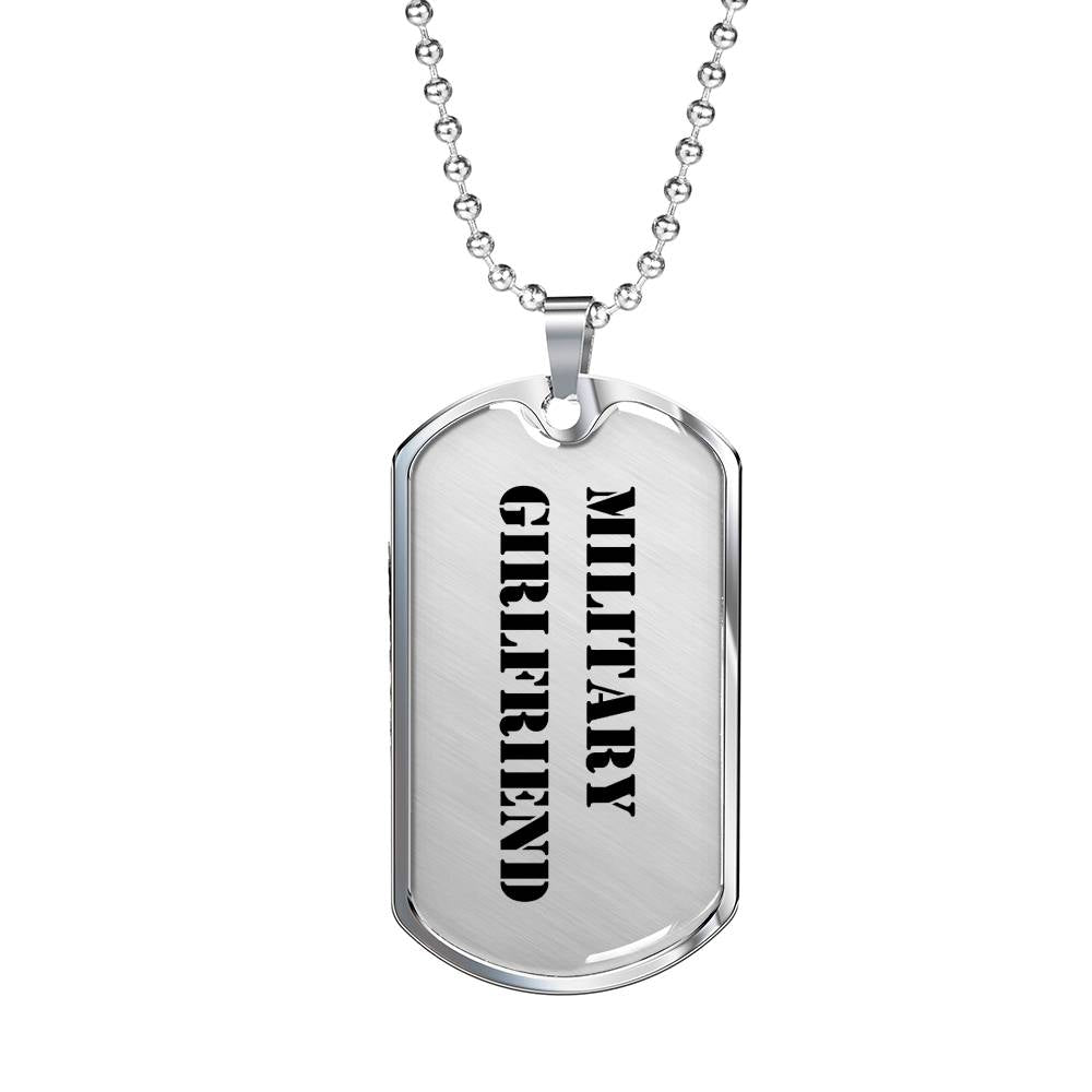 Military Girlfriend - Luxury Dog Tag Necklace