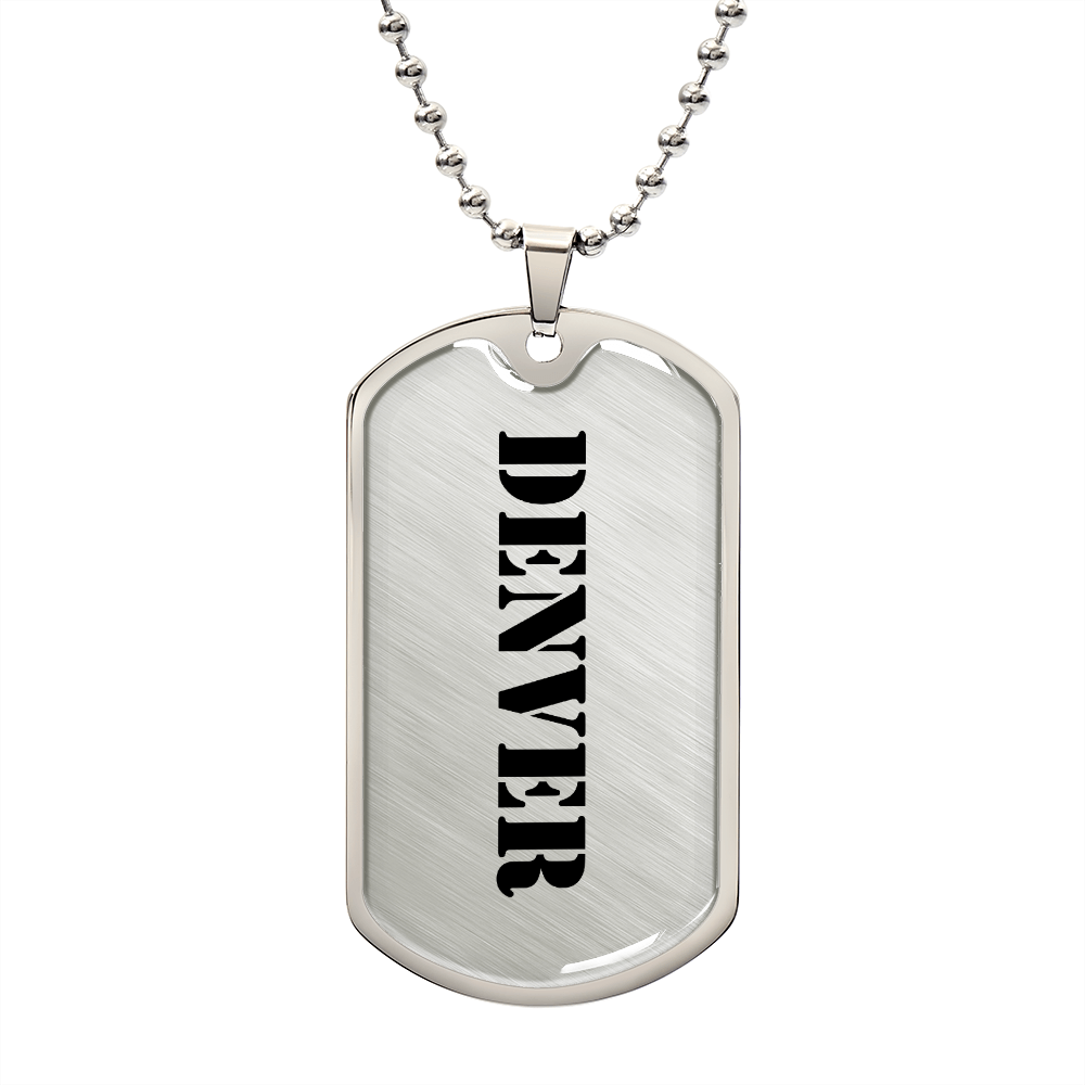 Denver - Luxury Dog Tag Necklace
