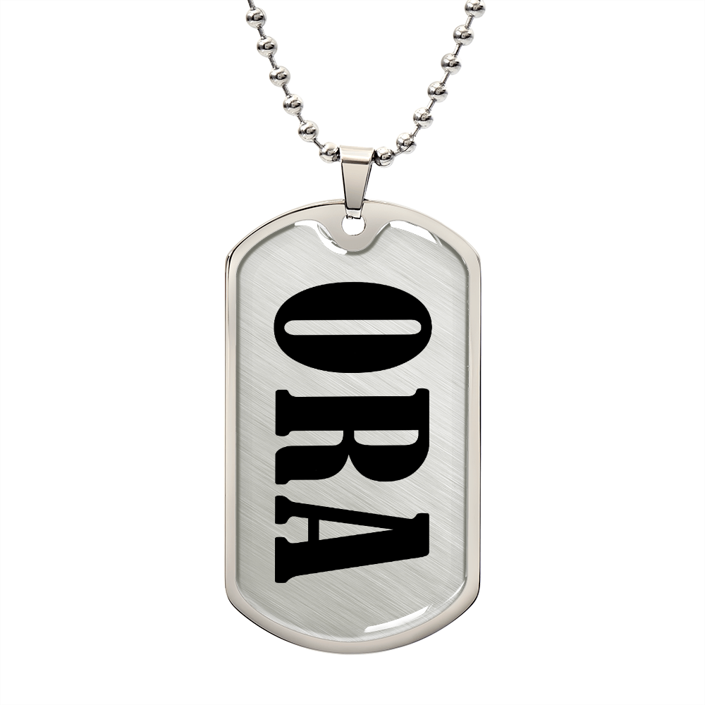 Ora v01 - Luxury Dog Tag Necklace