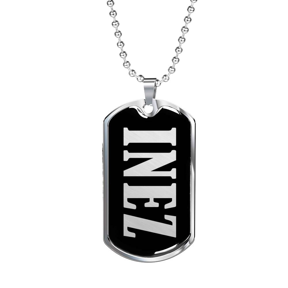 Inez v01s - Luxury Dog Tag Necklace