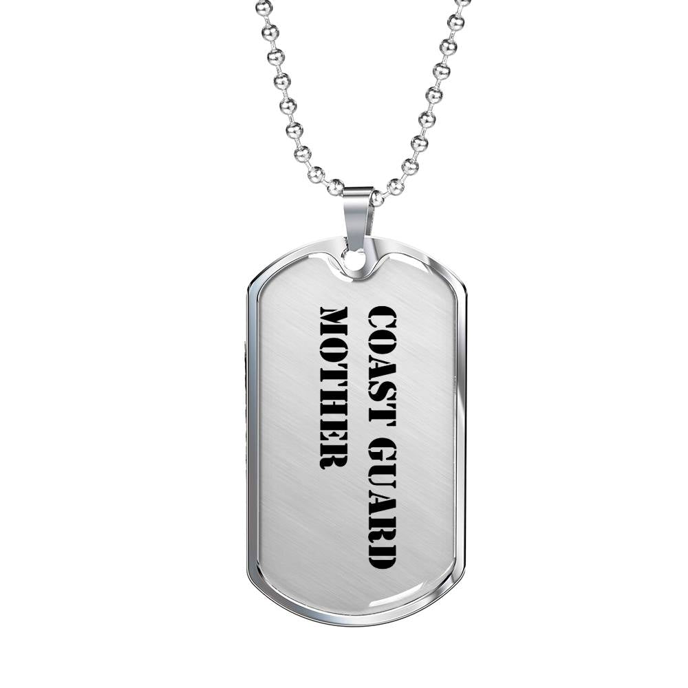 Coast Guard Mother - Luxury Dog Tag Necklace