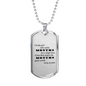 A Single Kiss v2 - Luxury Dog Tag Necklace