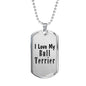 Love My Bull Terrier - Luxury Dog Tag Necklace