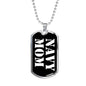 Navy Mom v3 - Luxury Dog Tag Necklace