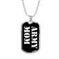 Army Mom v3 - Luxury Dog Tag Necklace