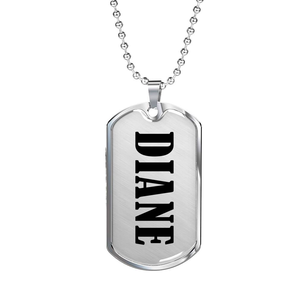 Diane v01 - Luxury Dog Tag Necklace