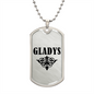 Gladys v01a - Luxury Dog Tag Necklace