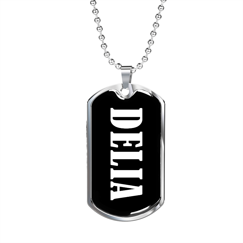 Delia v03 - Luxury Dog Tag Necklace