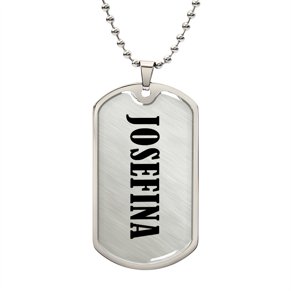 Josefina v01 - Luxury Dog Tag Necklace