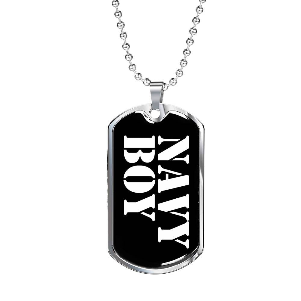 Navy Boy v3 - Luxury Dog Tag Necklace