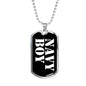 Navy Boy v3 - Luxury Dog Tag Necklace