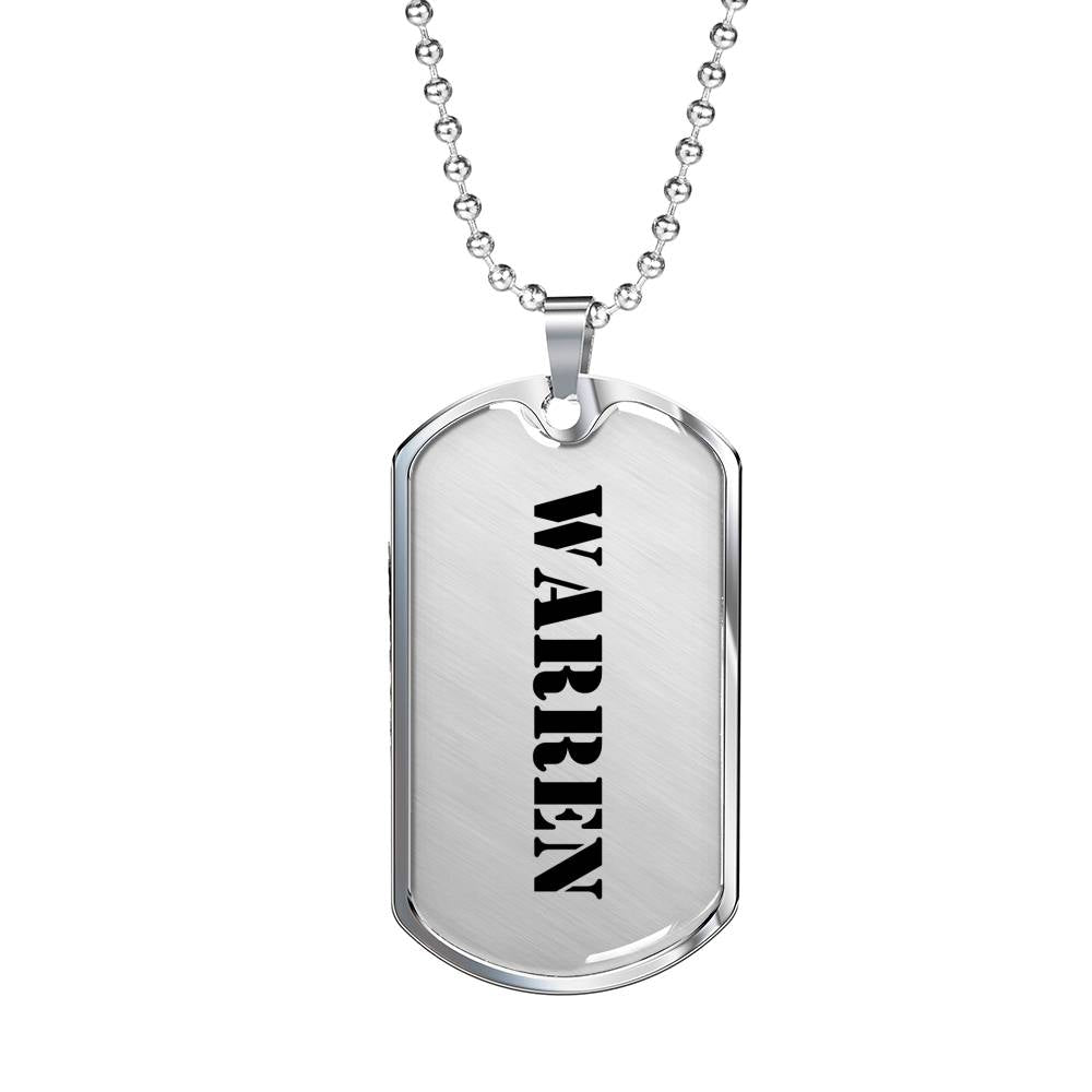 Warren - Luxury Dog Tag Necklace
