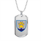 15th Mountain Assault Battalion (Ukraine) - Luxury Dog Tag Necklace