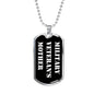 Military Veteran's Mother v3 - Luxury Dog Tag Necklace