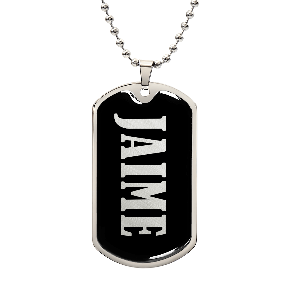 Jaime v02 - Luxury Dog Tag Necklace