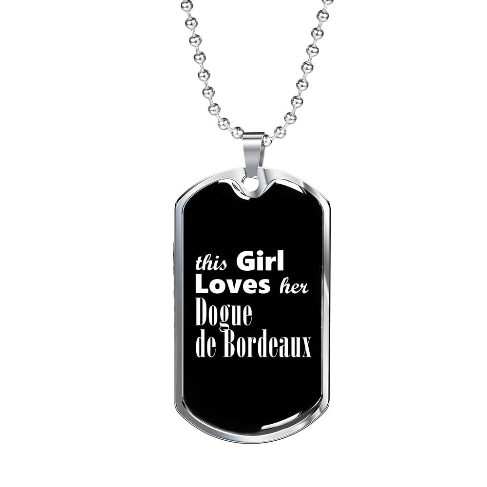 Dogue de Bordeaux v2 - Luxury Dog Tag Necklace