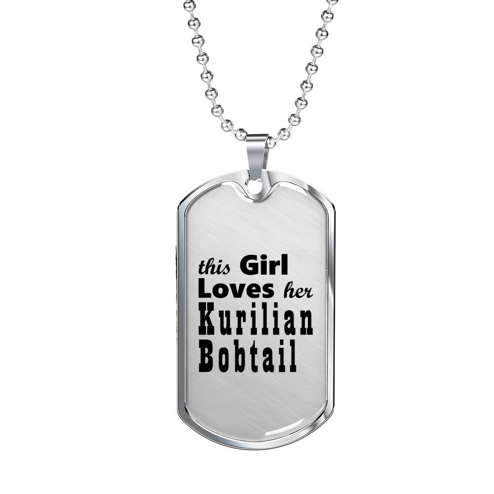 Kurilian Bobtail - Luxury Dog Tag Necklace