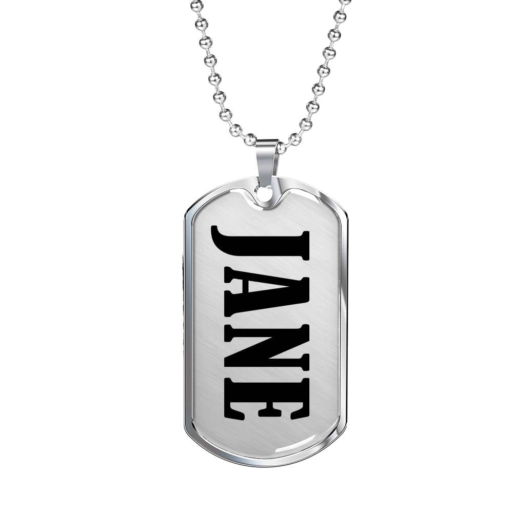 Jane v01 - Luxury Dog Tag Necklace