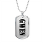Gwen v01 - Luxury Dog Tag Necklace