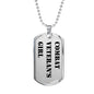 Combat Veteran's Girl - Luxury Dog Tag Necklace