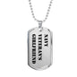 Navy Veteran's Girlfriend - Luxury Dog Tag Necklace