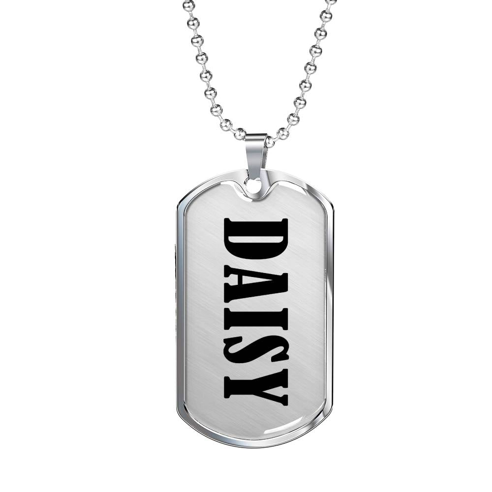Daisy v01 - Luxury Dog Tag Necklace