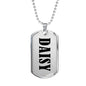 Daisy v01 - Luxury Dog Tag Necklace