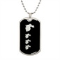 Mama Rabbit With 3 Kittens v2 - Luxury Dog Tag Necklace