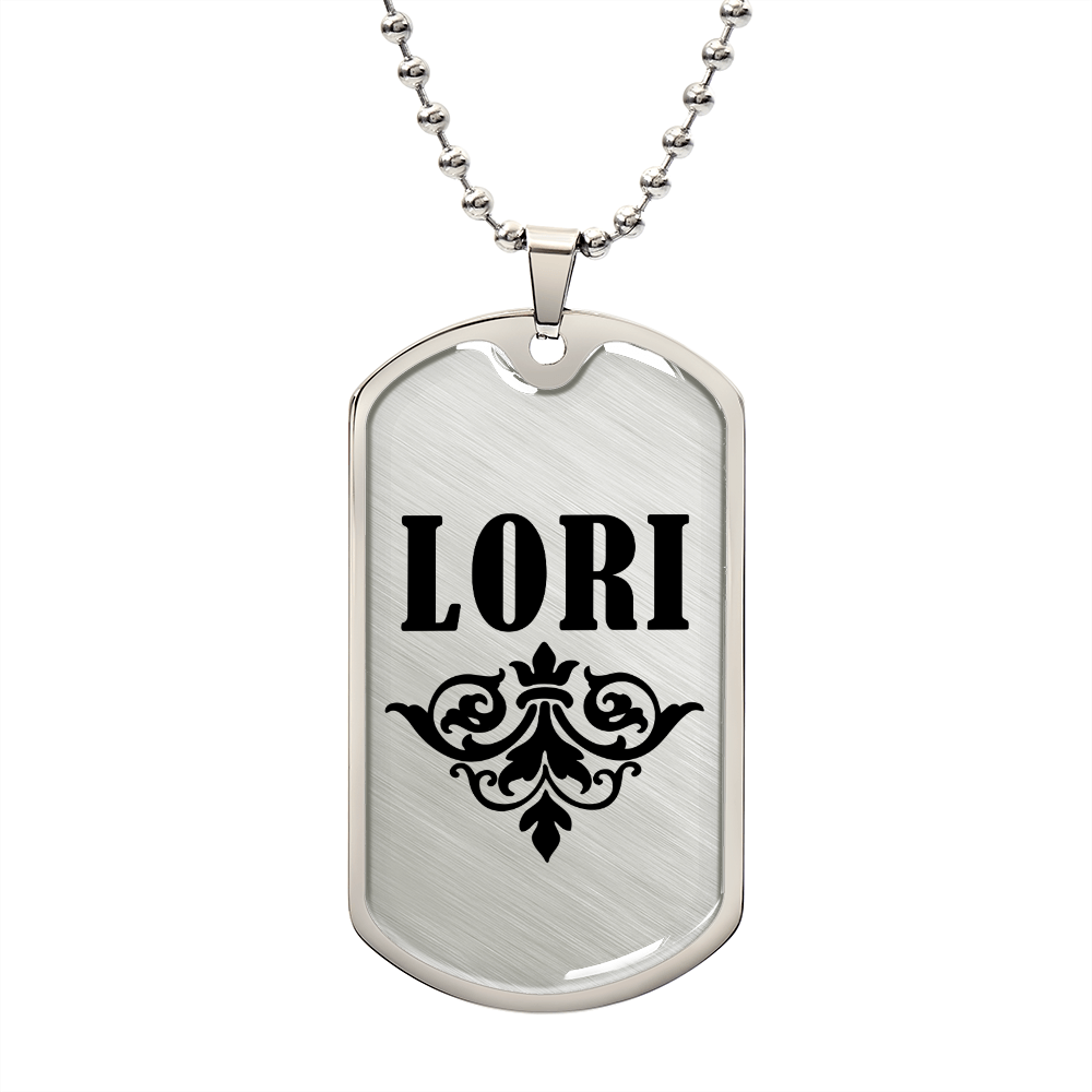 Lori v01a - Luxury Dog Tag Necklace
