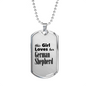German Shepherd - Luxury Dog Tag Necklace