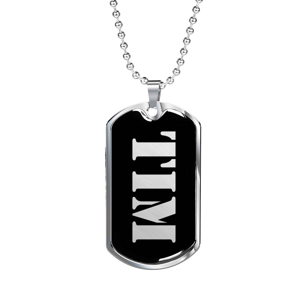 Tim v3 - Luxury Dog Tag Necklace