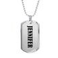 Jennifer v01 - Luxury Dog Tag Necklace