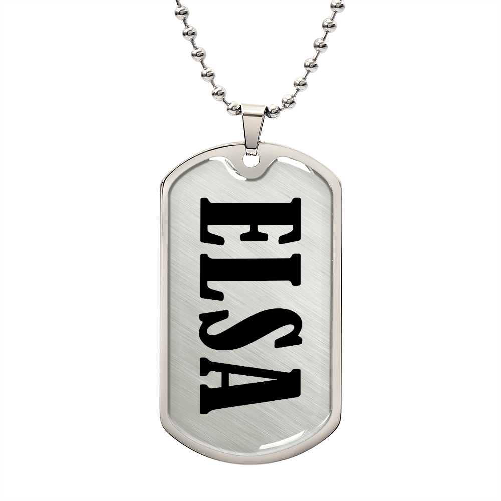 Elsa v01 - Luxury Dog Tag Necklace