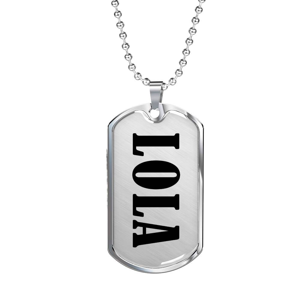Lola v01 - Luxury Dog Tag Necklace
