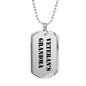 Veteran's Grandma - Luxury Dog Tag Necklace