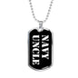 Navy Uncle v3 - Luxury Dog Tag Necklace