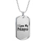Love My Pekingese - Luxury Dog Tag Necklace