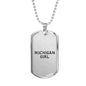 Michigan Girl - Luxury Dog Tag Necklace