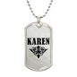 Karen v01a - Luxury Dog Tag Necklace