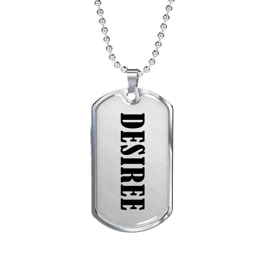 Desiree v01 - Luxury Dog Tag Necklace