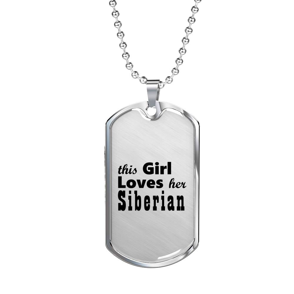 Siberian - Luxury Dog Tag Necklace