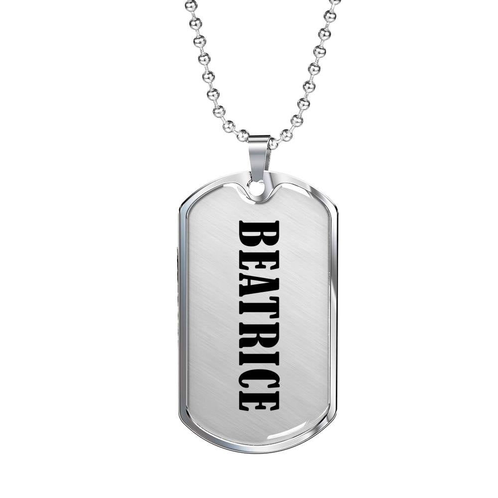 Beatrice v01 - Luxury Dog Tag Necklace