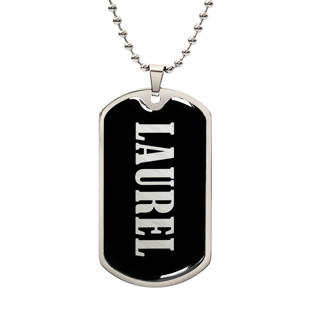 Laurel v02 - Luxury Dog Tag Necklace