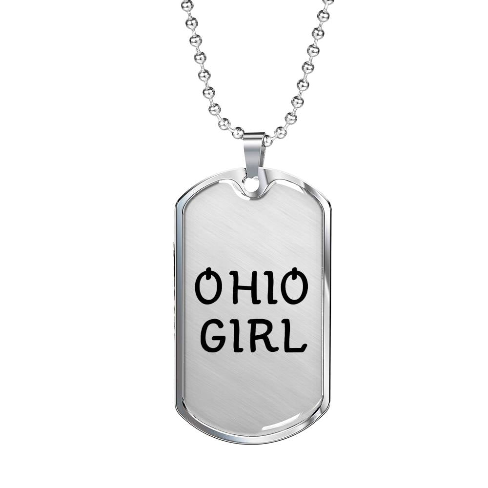 Ohio Girl - Luxury Dog Tag Necklace