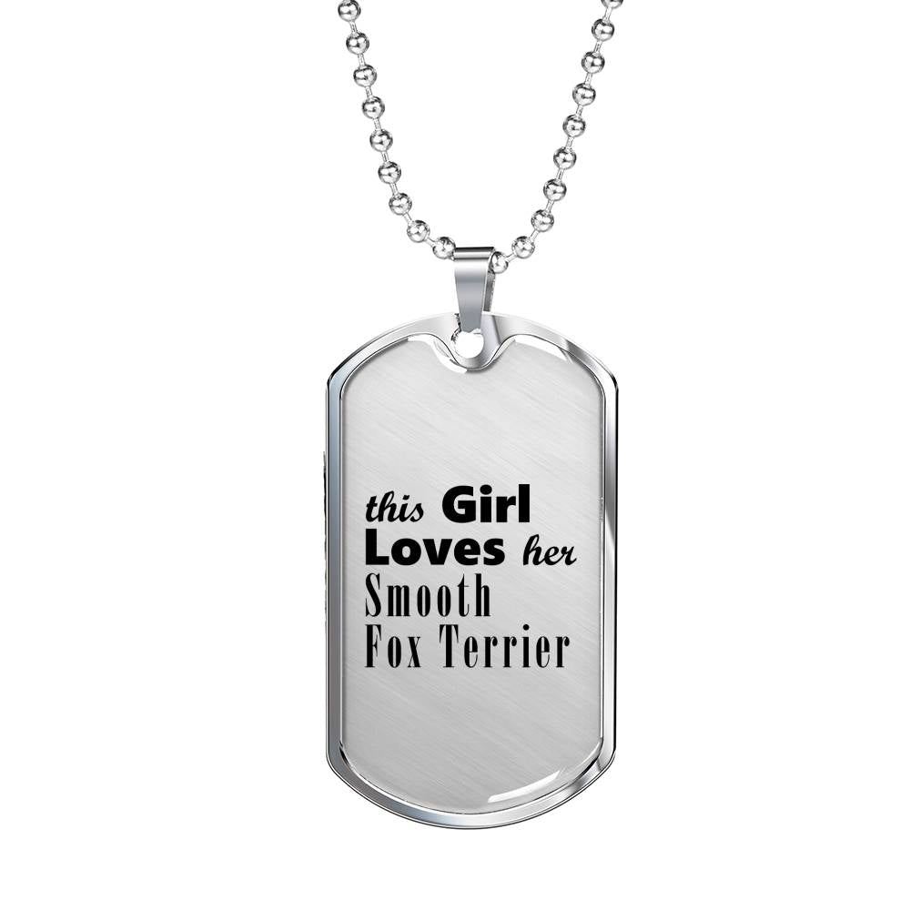 Smooth Fox Terrier - Luxury Dog Tag Necklace