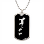 Mama Cat With 2 Kittens v2 - Luxury Dog Tag Necklace