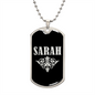 Sarah v02a - Luxury Dog Tag Necklace