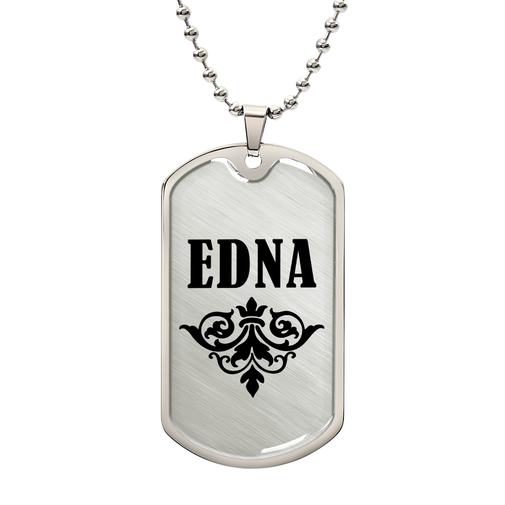 Edna v01a - Luxury Dog Tag Necklace