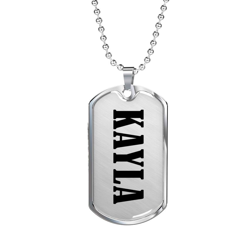 Kayla v01 - Luxury Dog Tag Necklace