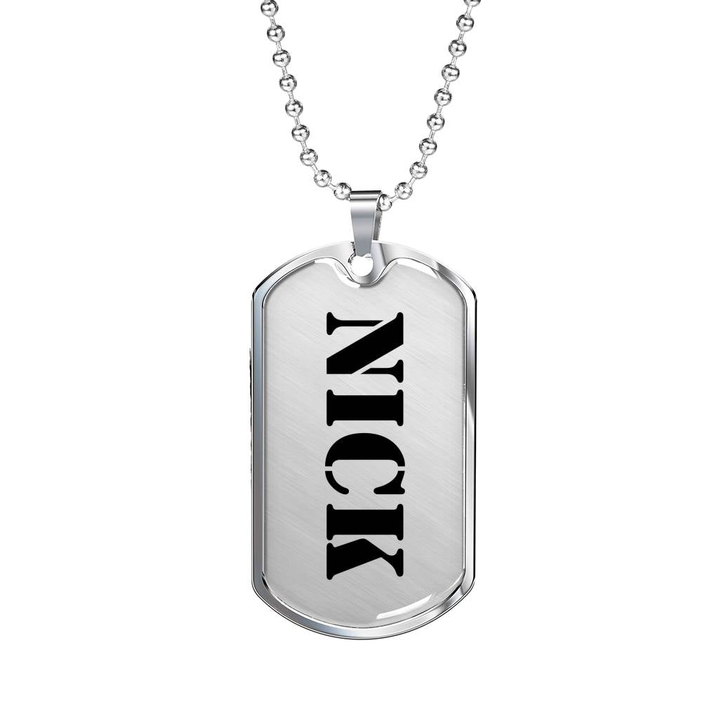 Nick - Luxury Dog Tag Necklace